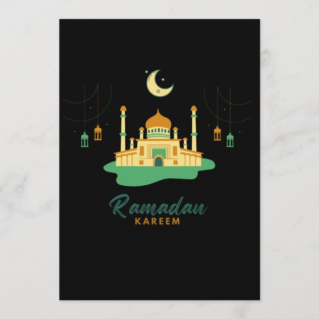 Convite Feliz Ramadan Kareem e Eid Mubarak 2026 (Frente)