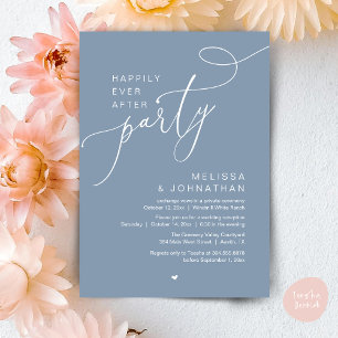 Convite Feliz Sempre Depois da Recepção de casamento Moder