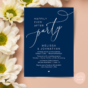 Convite Feliz Sempre Depois da Recepção de casamento Moder