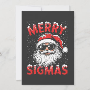 Convite Feliz Sigmas Engraçado Gen Alpha no Natal da escol