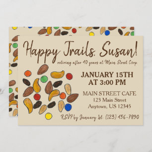 Convite Feliz Trilho, Combinação de Trailmix Saindo Do Par