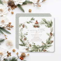 Feliz Verde por Wreath Pequeno Chá de fraldas