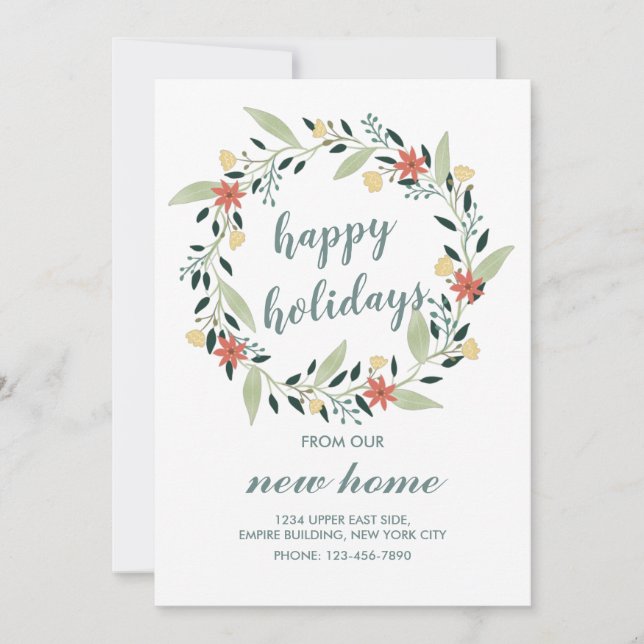 Convite Felizes Feriados da nossa Nova Terra de Natal (Frente)