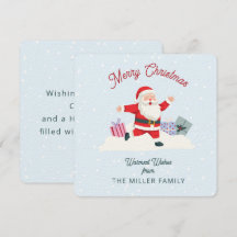 Felizes Papais noeis, azul claro Natal