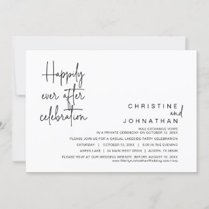 Convite Felizmente Depois, Celebração do Elopemento de Cas