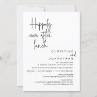 Felizmente Depois Do Almoço De Elopemento De Casam