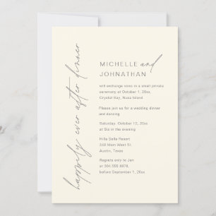 Convite Felizmente Depois do Janta, Partido do Elopemento