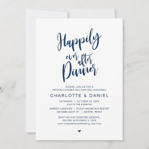 Convite Felizmente Depois Do Janto, Elopemento De Casament