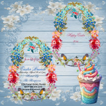 Felz pascoa Brunch, aves ovinas decorativas