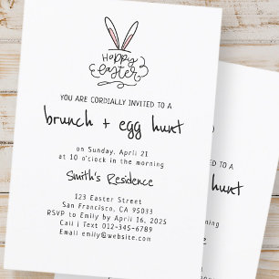 Convite Felz pascoa Brunch e Ovo Hunt