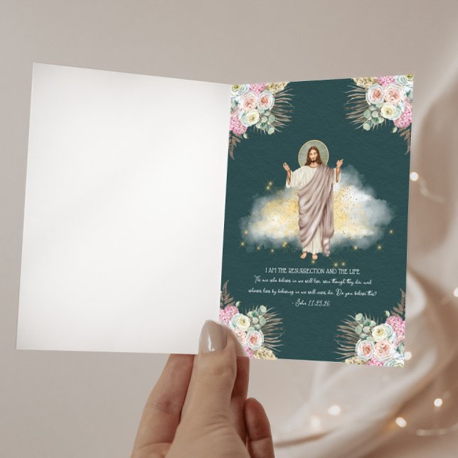 Convite Felz pascoa católico tradicional (Criador carregado)