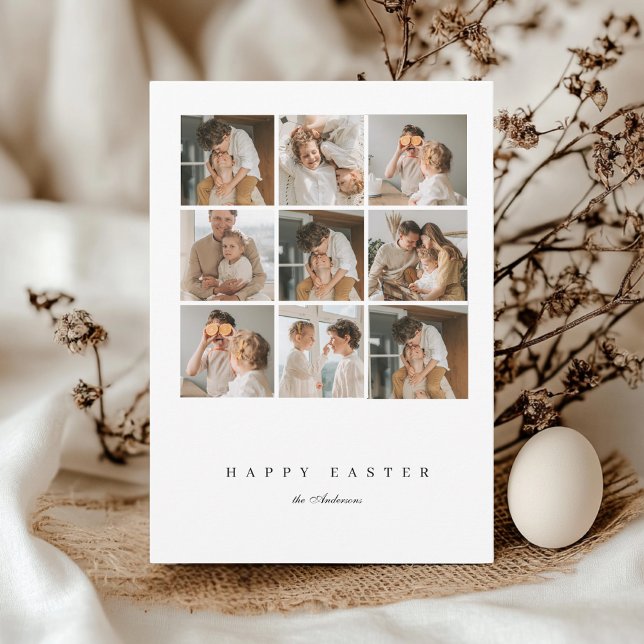 Convite Felz pascoa de Fotografias da Família Collage (Criador carregado)