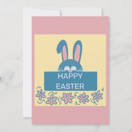 Convite Felz pascoa Divertido Bunny