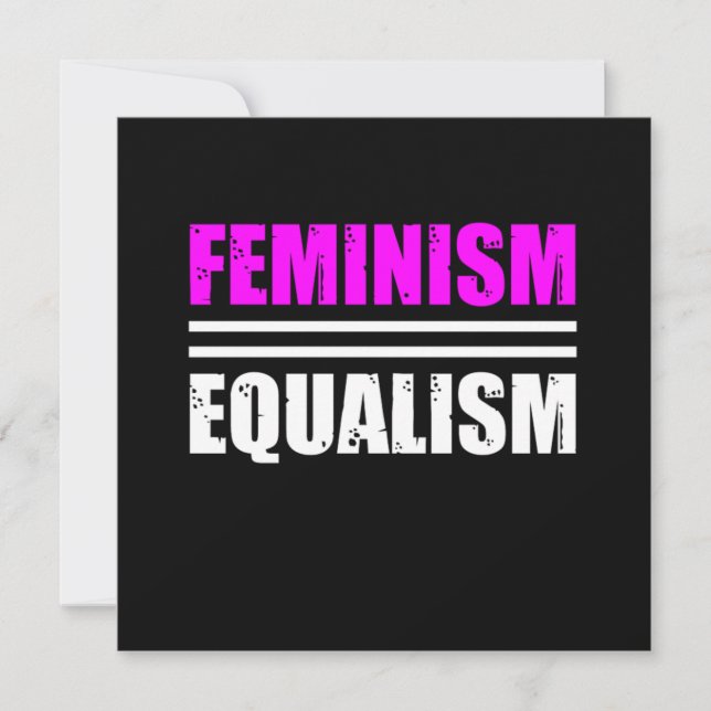 Convite Feminism Equalism Equality Feminist Womens Right G (Frente)