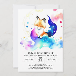 Convite Fennec Fox Birthday Extravaganza