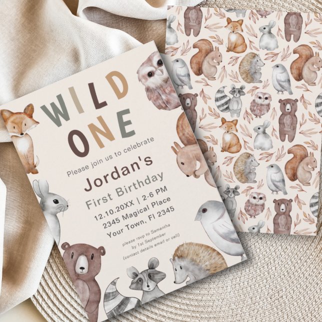 Convite Fera Animais da Floresta !º Aniversário (Criador carregado)