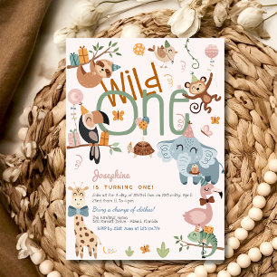 Convite Fera festa de aniversário infantil safari