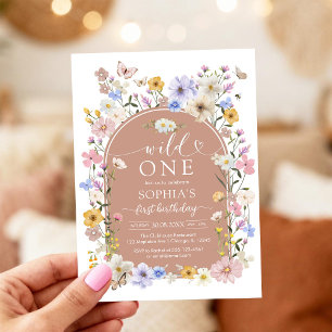 Convite Fera Flor Selvagem Aniversário de 1 Ano