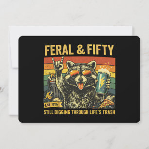 Convite Feral e Cinquenta Aniversário de 50 anos Sarcástic