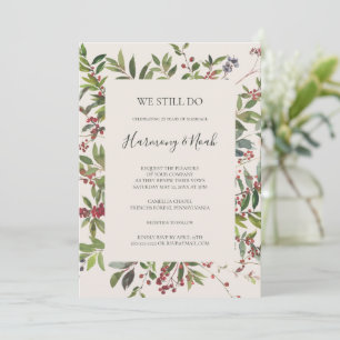 Convite Feriado Botânico Ainda Fazemos Renovação De Vow