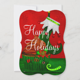 Convite Feriado Cupcake Whimsey PARTIDO Cupcake PERSONALIZ