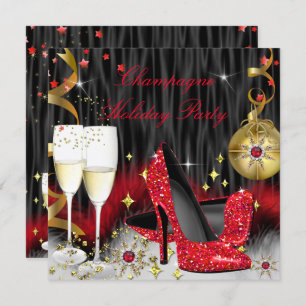 Convite Feriado de Champagne, Red High Heels