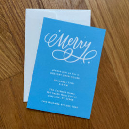 Convite Feriado de Feliz de Script Sparkly