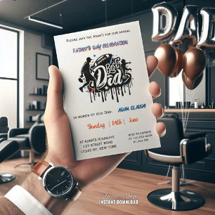 Convite Feriado de grafite filho do melhor Pai de futebol