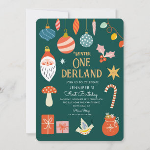 Convite Feriado de inverno em Onederland Primeiro Aniversá