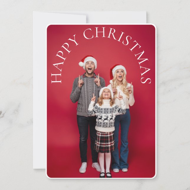 Convite Feriado de Natal de Caminhão Verde com Aquarela (Frente)