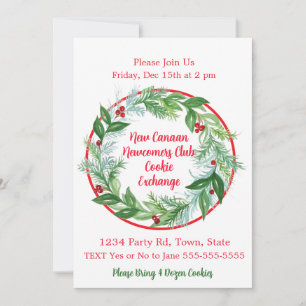 Convite Feriado de Natal em Watercolor L PERSONALIZADO