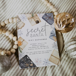 Convite Feriado de Natal - Festa de troca de presentes par