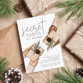 Convite Feriado de Natal - Festa de troca de presentes par