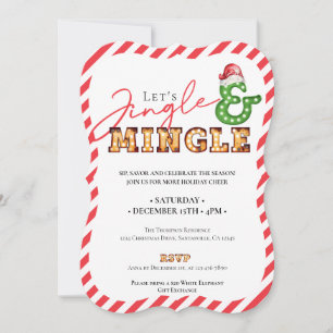 Convite Feriado de Natal Jingle & Mingle
