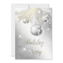 Feriado de Ornamento Dourado e Prateado Sparkly