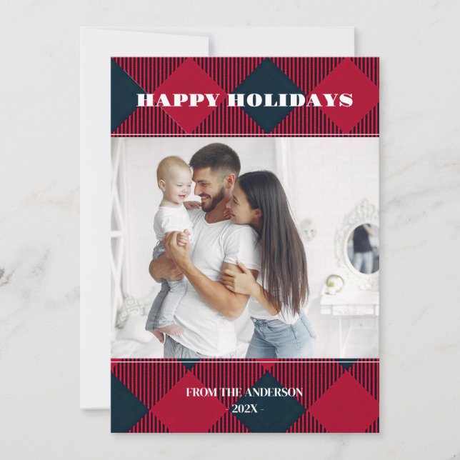 Convite Feriado de saudação da Xadrez de Natal retrógrada (Frente)