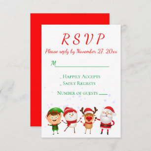 Convite Feriado dos Papais noeis Verdes Vermelhos do Parti