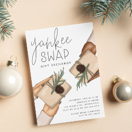Convite Feriado Natal Yankee Swap - Festa de Troca de Pres