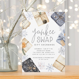Convite Feriado Natal Yankee Swap - Festa de Troca de Pres