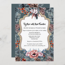 Convite Feriado russo de madeira de madeira de pinheiro de