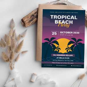 Convite Feriado Tropical Beach