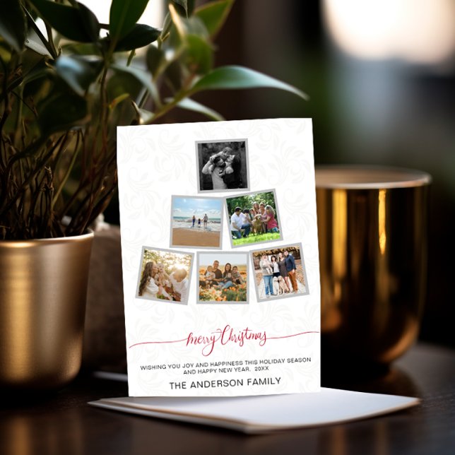 Convite Feriados de Foto de Colagem de Natal Moderno da Te (Criador carregado)
