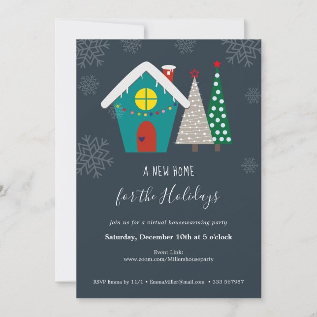 Convite Feriados de Nova Casa - Festa de Aquecimento Domés (Frente)