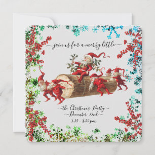 Convite Feriados Felizes Personalizados - Rustic Vintage E