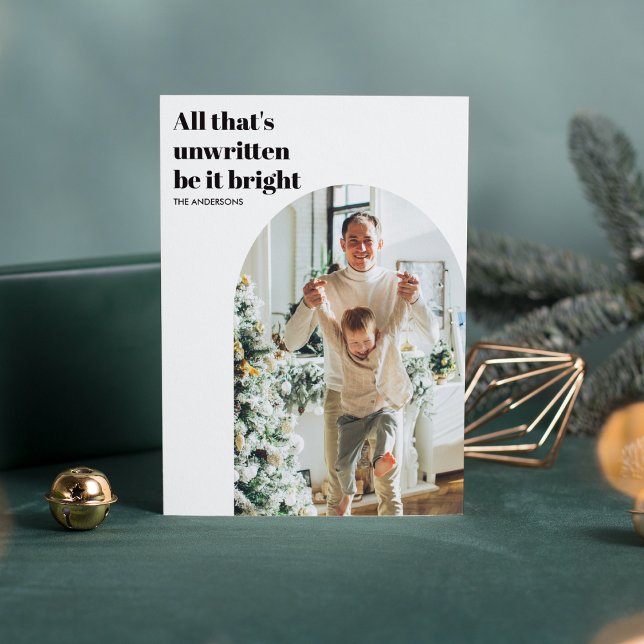 Convite Feriados Mínimos Modernos do Arch de Fotografias (Criador carregado)