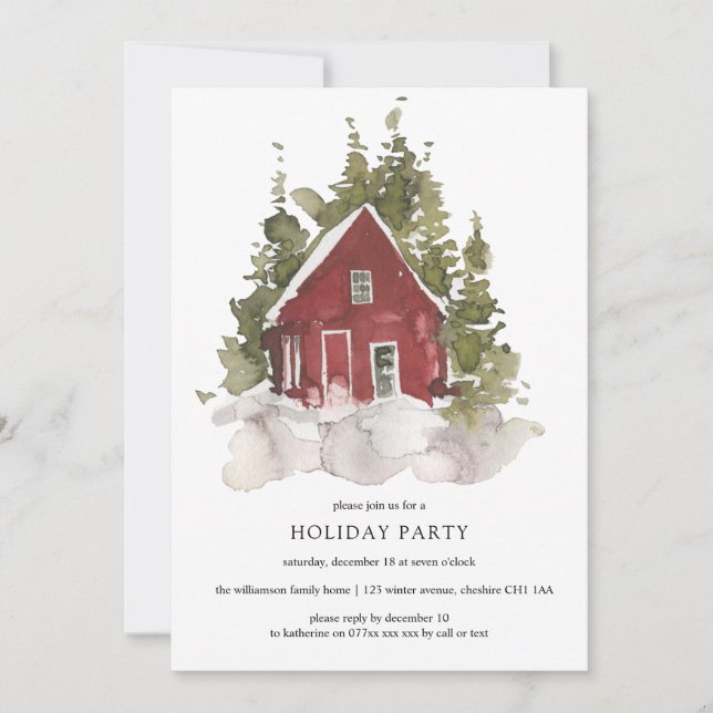 Convite Férias de Natal das Maravilhas do inverno (Frente)