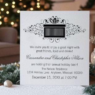 Convite Férias Feriadas Nadam Festa de Natal Presente, Pre