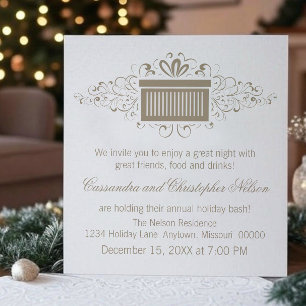 Convite Férias Feriadas Nadam Presentes Festa de Natal, La