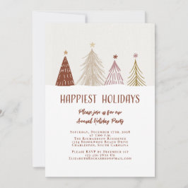 Convite Férias Mais Felizes Festa de Fim de Ano Elegante F