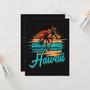 Convite Férias Tropicais nas Ilhas Havaianas